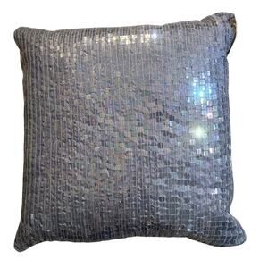 Modern Home 2005 Vintage Sequins 15" Lavender Square Pillow New w/Tag